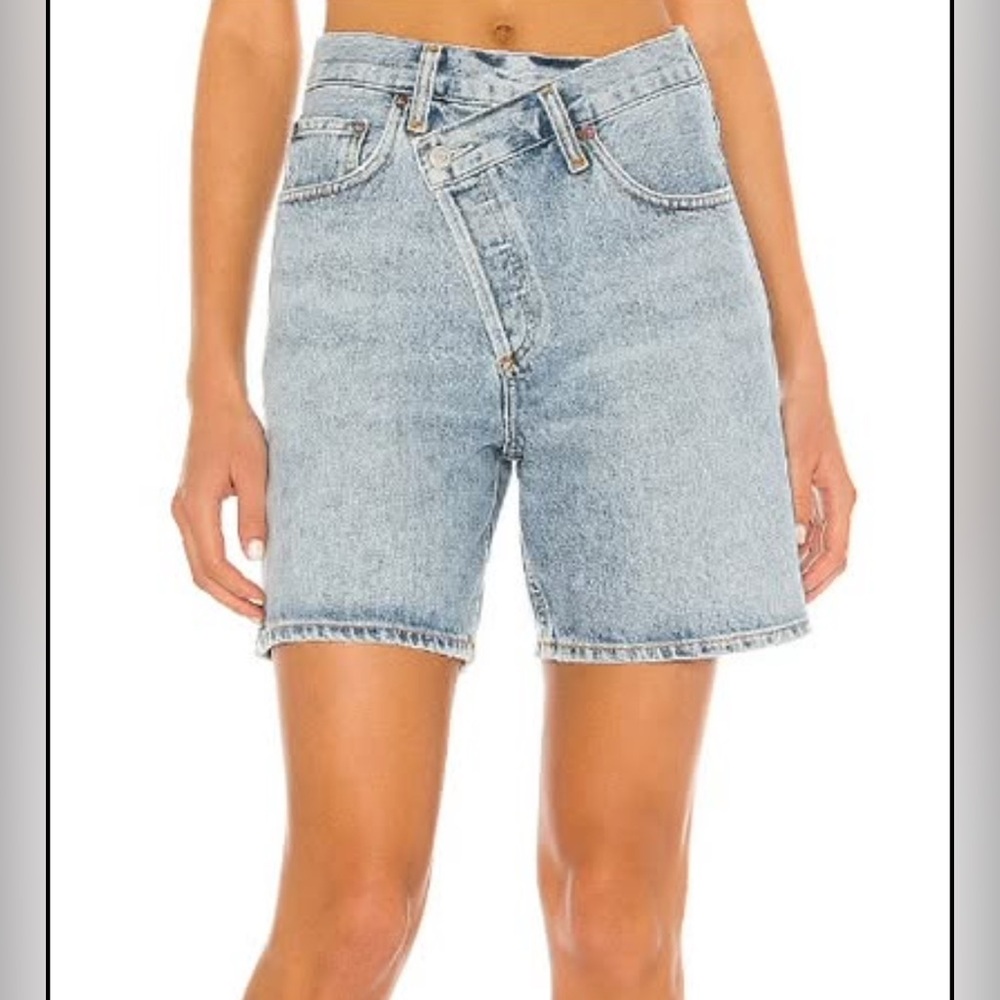 AGOLDE criss cross shorts size 25 in momentum
